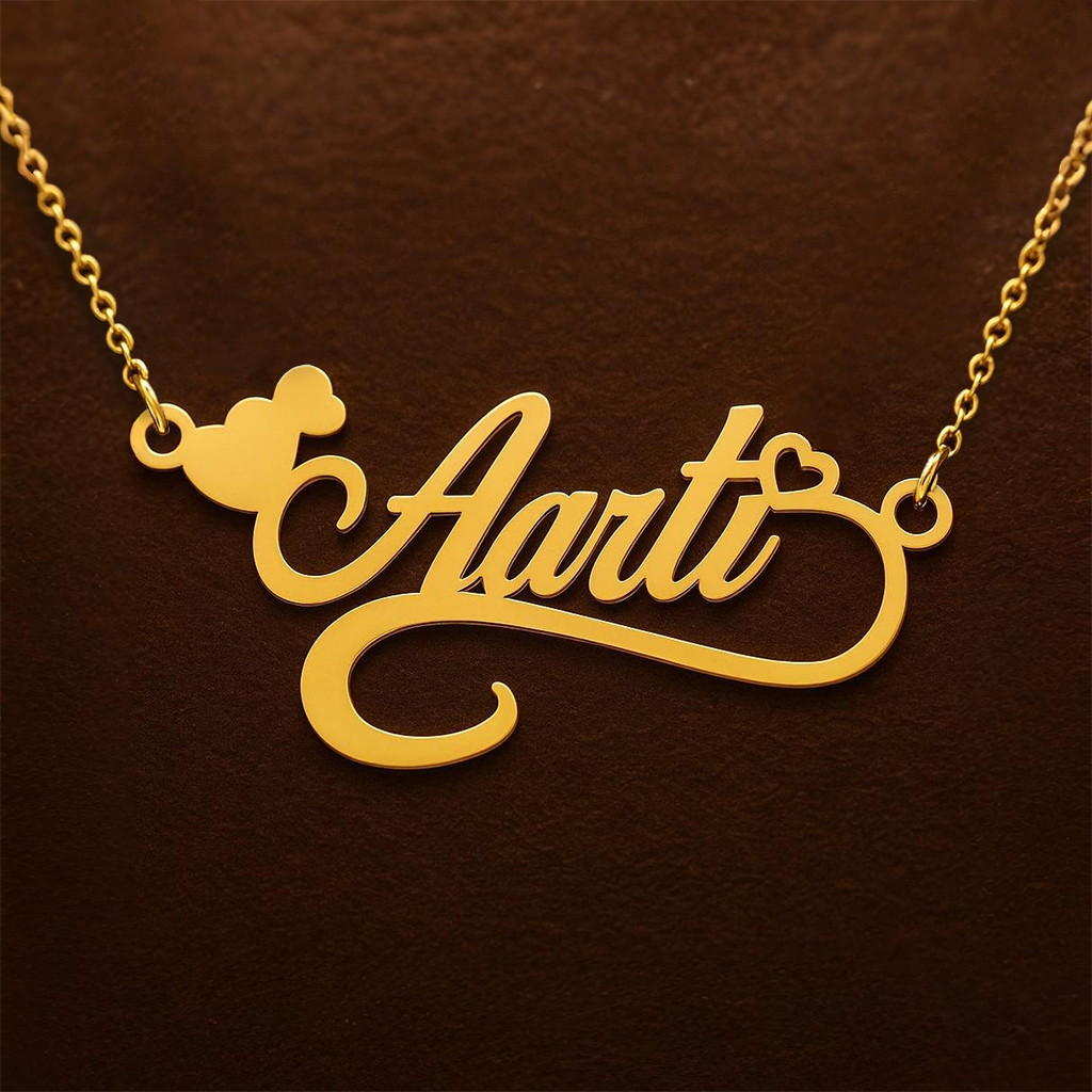 Custom Golden Name Pendant