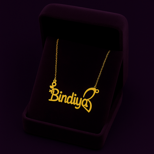 Butterfly Name Necklace