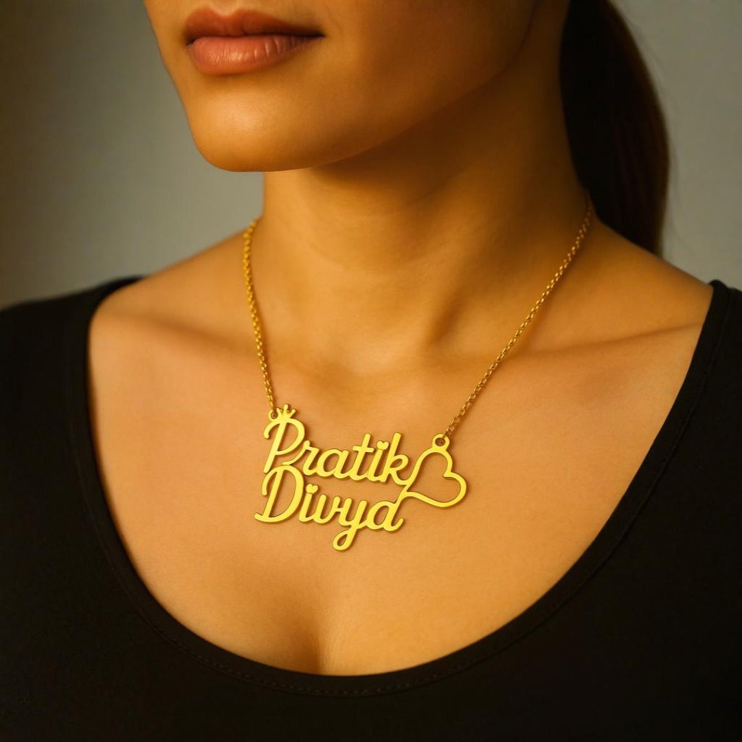 Royal Love Name Necklace