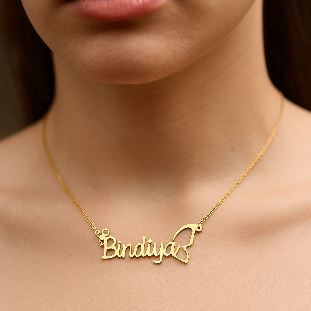 Butterfly Name Necklace
