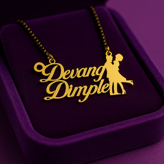Cute Couple Name Necklace