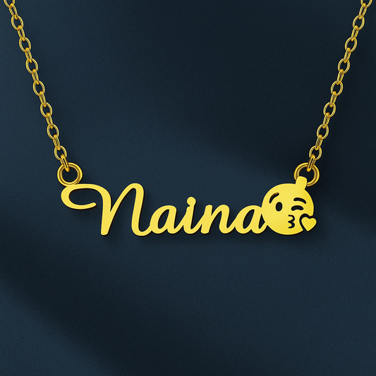 Emoji Single Name Necklace