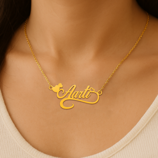 Custom Golden Name Pendant